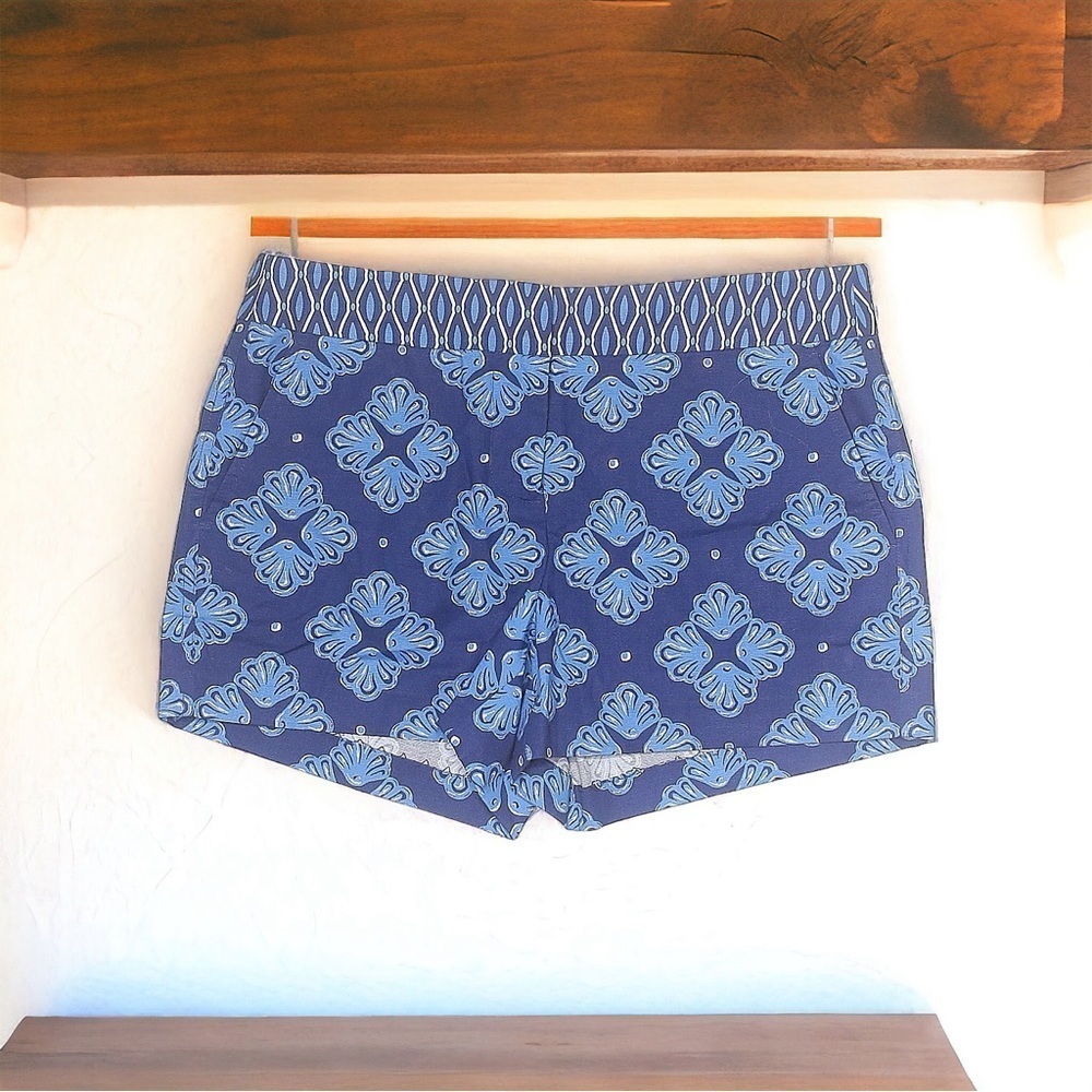 Vineyard Vines Blue Printed Mid Rise Shorts Size 2 / Small - Picture 4 of 6